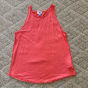 5/$15 Casual & Lightweight Old Navy Bright Pink-Orange Tank Top Large